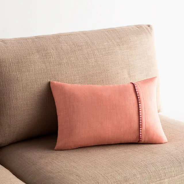 Μαξιλαροθήκη 30x45 GOFIS HOME Chrome Σομόν/Red