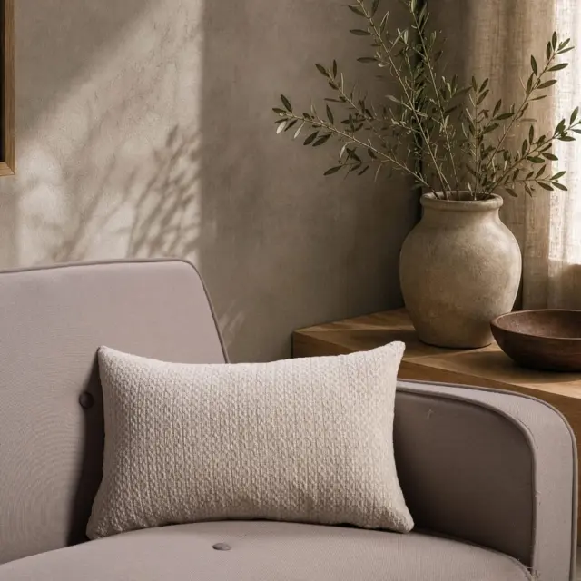 Μαξιλαροθήκη Richmond 01 Ivory TEORAN 50x50cm 2