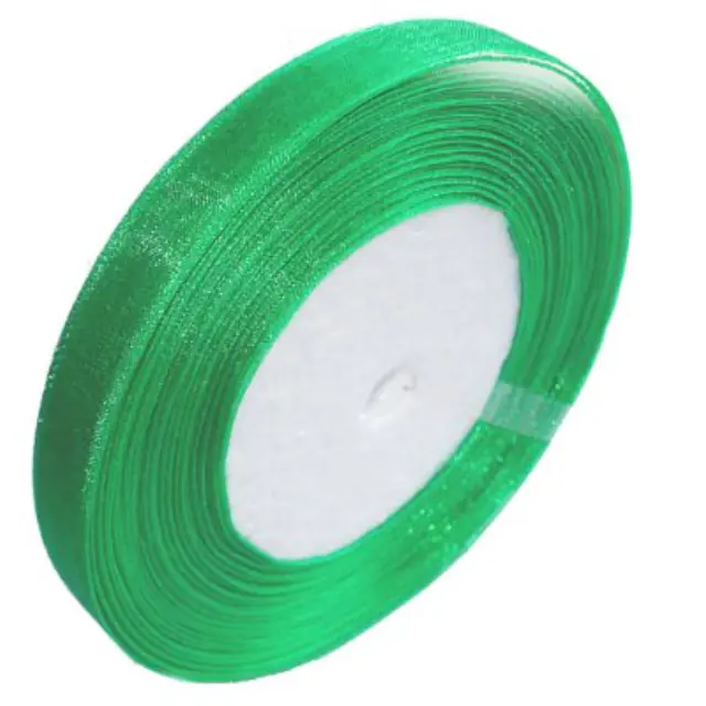 Κορδέλα Organza Green 10mm ~50m