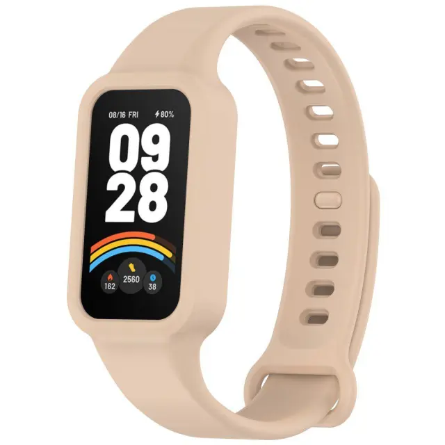 Λουράκι Σιλικόνης με Θήκη για Xiaomi Redmi Band 3/ 9 Active- Pink OEM
