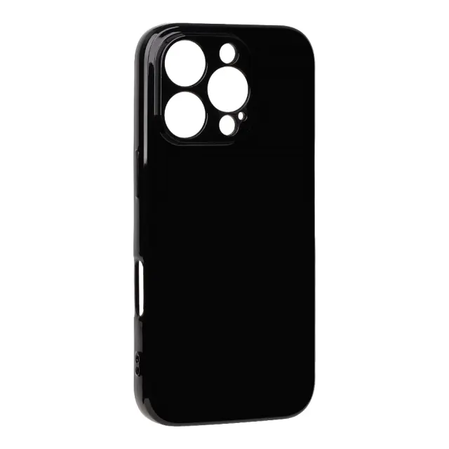 OBAL:ME Glossy Cover for Apple iPhone 16 Pro Black 3