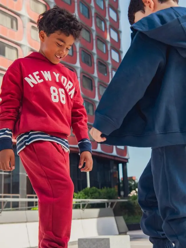 Παιδικό Φούτερ για Αγόρια Burgundy New York ΚΟΚΚΙΝΟ 3