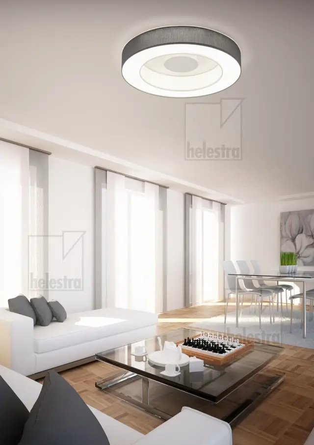 LOMO Φωτιστικό Οροφής Ματ Λευκό/Ανθρακί LED Dimmable 650mm 2840lm – Ceiling Luminaire 15/1900.07/9305 Άσπρο 2