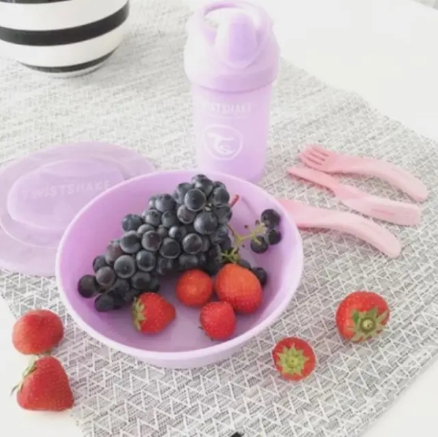 Twistshake Αντιολισθητικό Μπολ φαγητού Pastel Pink 6+ μηνών 3