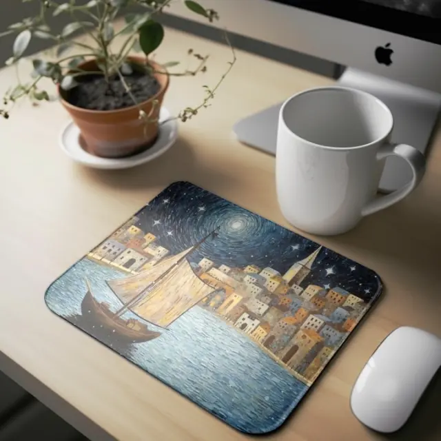 Mousepad ( still van gogh -30 ) Διαστάσεις: 23cm(μήκος) x 20cm (ύψος)