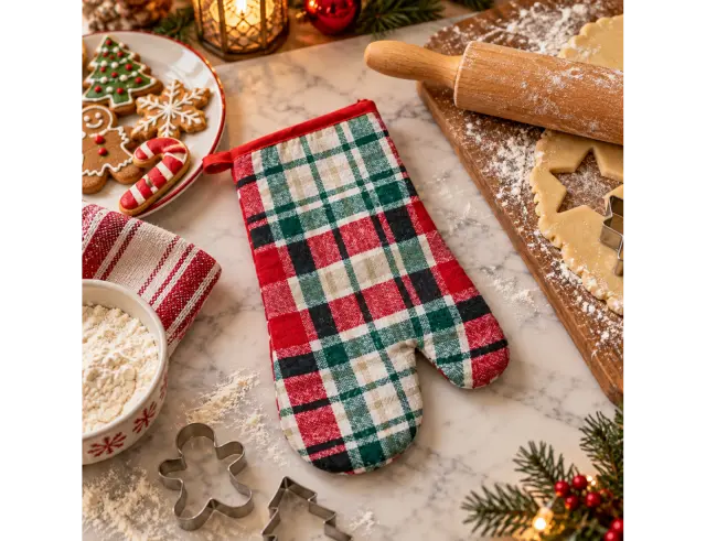 Γάντι Ψησίματος με διαστάσεις 31x17cm KITCHEN GLOVE POLYESTER COTTON