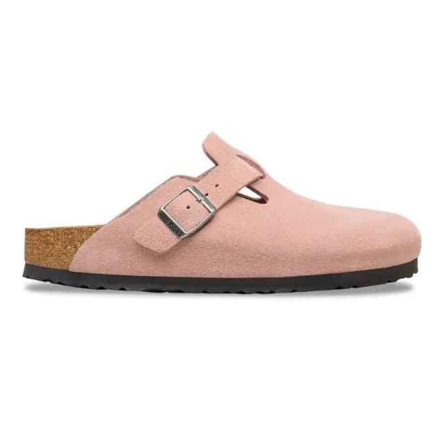 Birkenstock Σαμπώ Γυναικείο δέρμα suede Ροζ BIR/BOSTON 1031635 PINK - 40