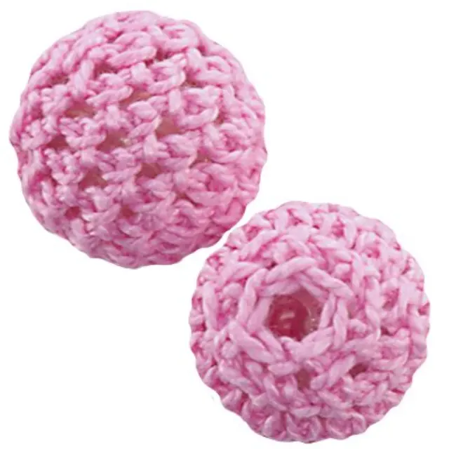 Χάντρα Μάλλινη Round Lilac 16mm - 5τεμ