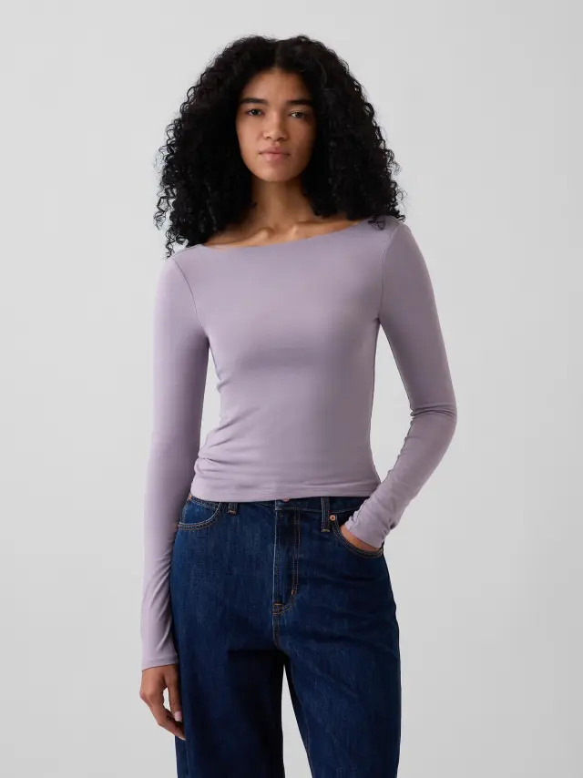 Γυναικεία Μπλούζα CloseKnit Dusty mauve purple