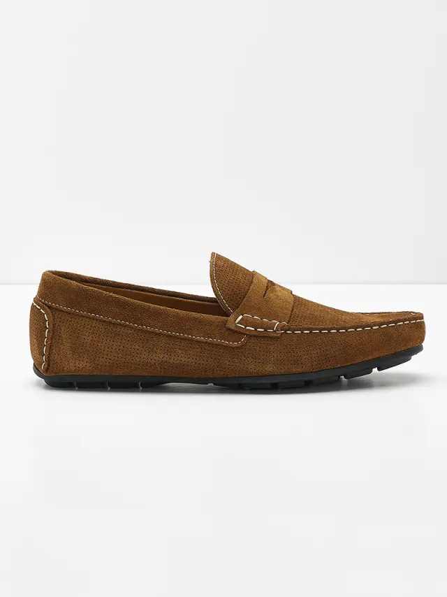 Imac Μοκασίνια-Loafers Ανδρικό δέρμα Nubuck Καφέ IMA/151411 MARRONE/MARRONE 2