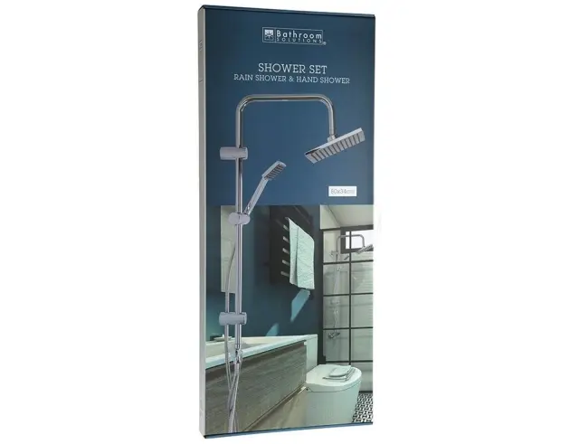 Στήλη Ντουζ Bathroom Solutions 2 εξόδων, με διαστάσεις 80x34cm - Chrome CF6000010 3