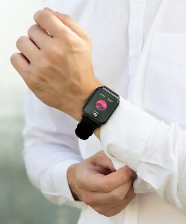 Maxcom Smartwatch FW25 Arsen Pro 1.96" 230mAh IP67 με Δυνατότητα Κλήσεων Μαύρο Matt Silicon Band 2