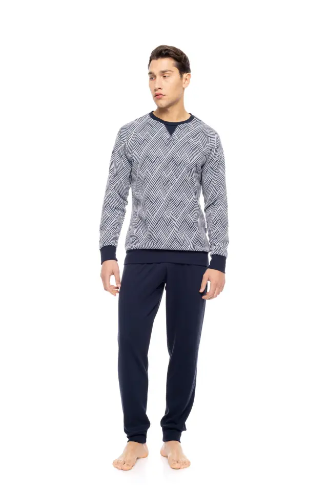 W-M770 - Type - PYJAMA JACQUARD HENRY STRIPES 2
