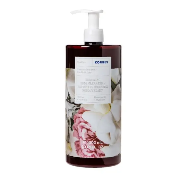 Korres Renewing Body Cleanser Aναζωογονητικό Αφρόλουτρο με Άρωμα Γαρδένια, 1000ml