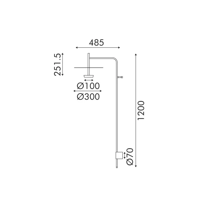 Επιτοίχιο Φωτιστικό LED ACA Maison OKN5013W2BK Αμμώδες Μαύρο 9W 3000K 310lm / OKN5013W2BK 3