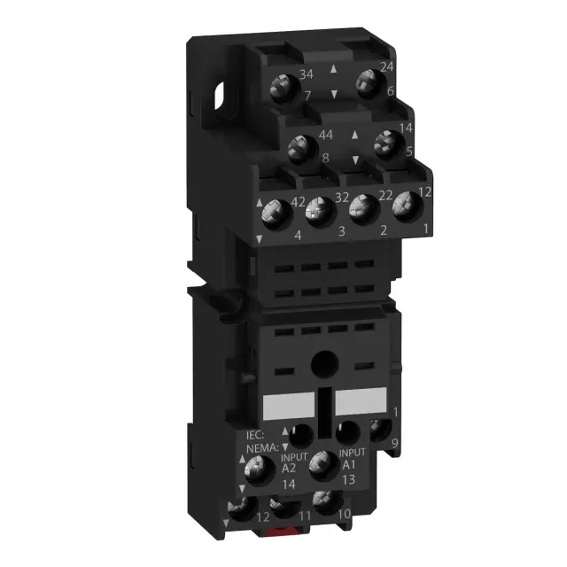 Harmony, Socket, for RXM2/RXM4 relays, screw clamp terminals, mixed contact