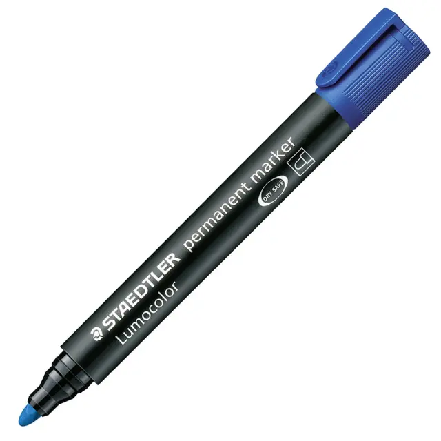 Μαρκαδόρος Ανεξίτηλος Staedtler Lumocolor Permanent 352 - Blue