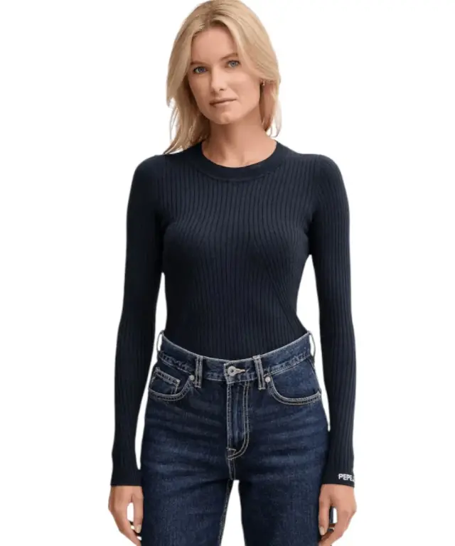 Pepe Jeans - Γυναικείο Πουλόβερ Slim Fit PL7000025-594 Μπλε Σκούρο - S