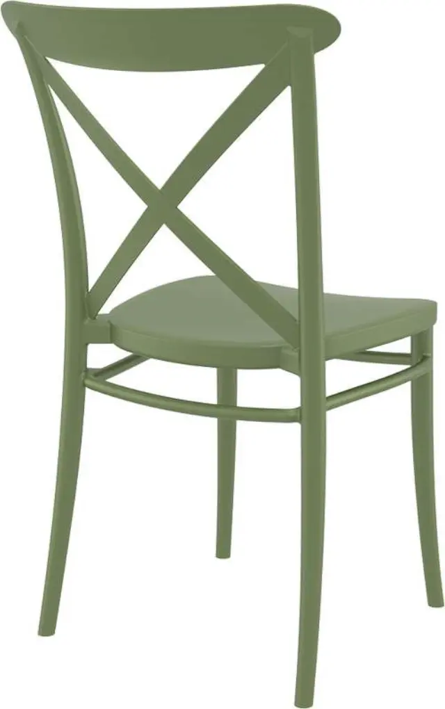 Καρέκλα Στοιβαζόμενη CROSS Olive Green PP 51x51x87cm 2