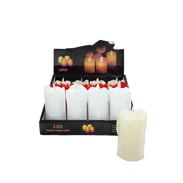 LED φωτιζόμενα κεράκια 10εκ. 12τμχ - LED swing candle 146154