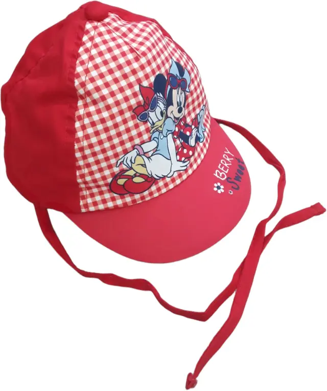 Παιδικό Καπέλο Jockey με Κορδονάκια Bebe Red Berry Sweet 7120779 - 48 cm (12-18m)