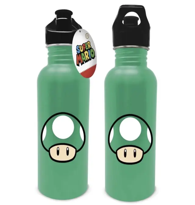NINTENDO (MUSHROOM) METAL CANTEEN BOTTLE - Fan Shop and Merchandise