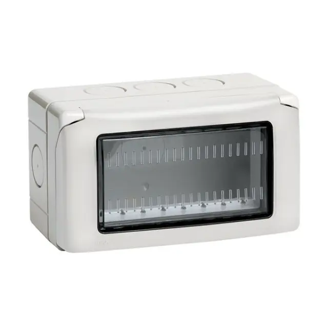 Surface-Mounted Housing Classia IP55, 4 Modules, 4 Units, Grey, 132×87.2×62.4mm