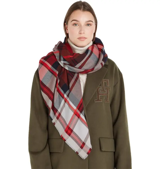 Φουλάρι TOMMY HILFIGER Large Check 15330 Πολύχρωμο 2