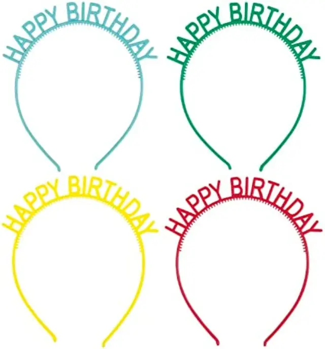 Τιάρα Ασορτί Happy Birthday / 4 τεμ