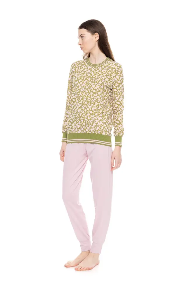 W1610 - Type - PYJAMA GREEN BLOSSOM - S 3