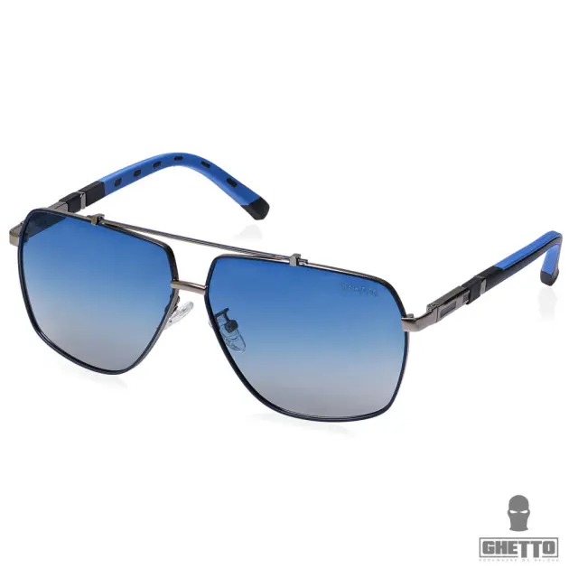 Ghetto Aviator Sunglasses Gun Metal Frame For Men