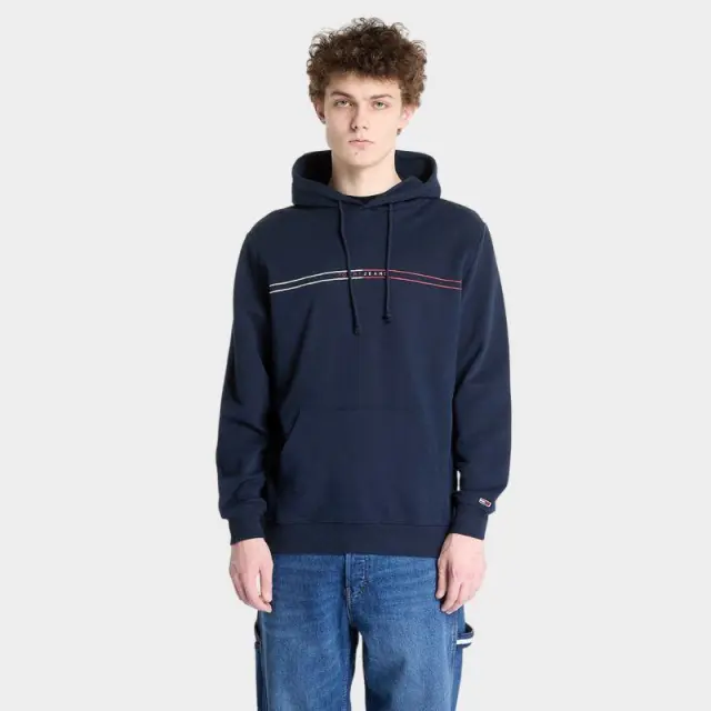 Tommy Hilfiger - Ανδρικό Φούτερ Regular Entry Graphic Hoodie DM0DM20847-C1G Μπλε Σκούρο - 2XL