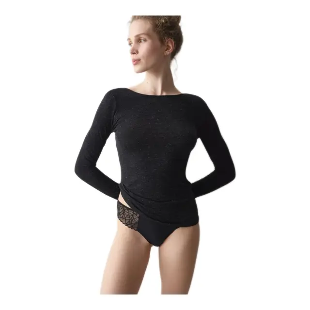 Triumph Γυναικείο Slip Pretty Modal Tai, Χρώμα Μαύρο 2