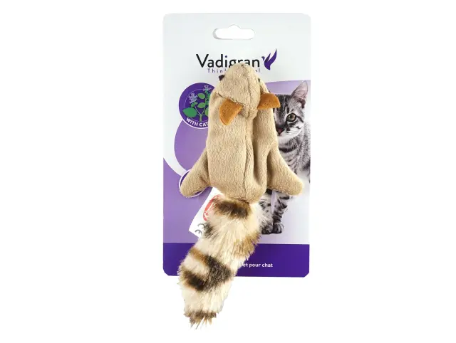 Vadigran Παιχνίδι Γάτας Βελούδινος Σκίουρος 10.5cm 2