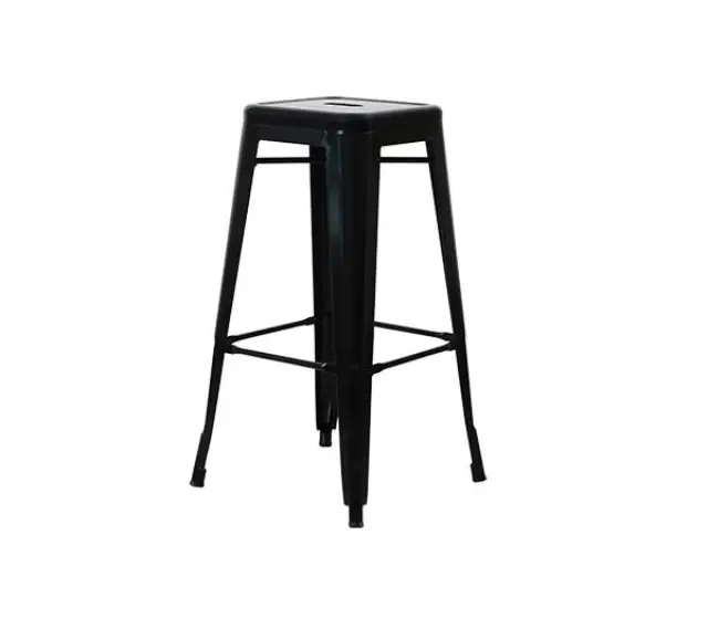 Σκαμπώ Bar RELIX Μέταλλο Μαύρο 43x43 H.76cm
