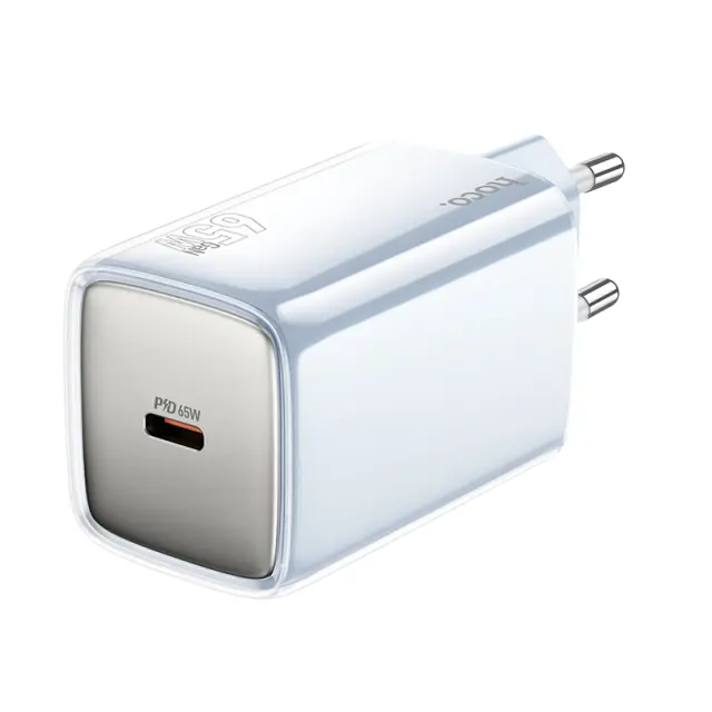 Hoco Φορτιστής με Θύρα USB-C Χωρίς Καλώδιο 65W Μπλε N48