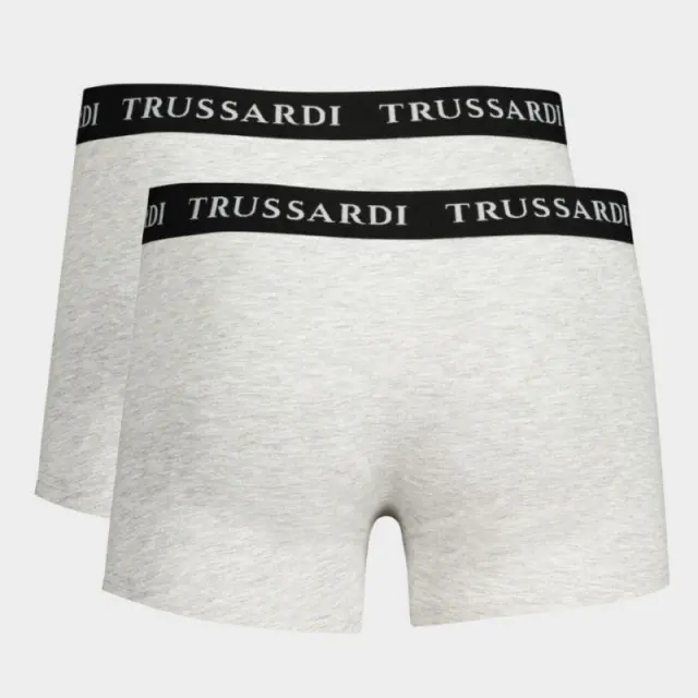 Trussardi Jeans- Ανδρικά Μποξεράκια 2Pack TRU2UTR02-16GREY Γκρι - 2XL 2