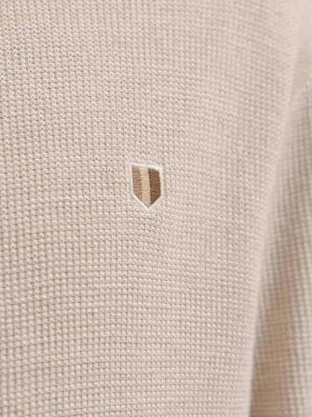 JPRBLUREX KNIT FULL ZIP CARDIGAN LN Whitecap Gray 3