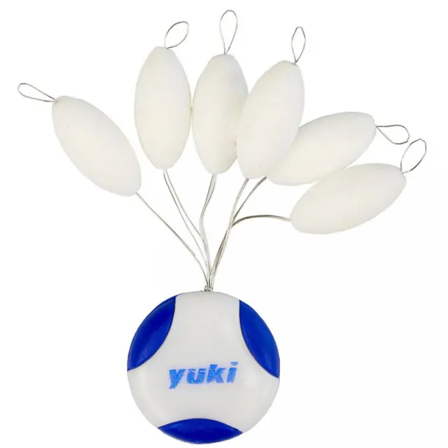 Φλοτεράκια Yuki Oval Floating Beads With Stopper PFY 03 White UV