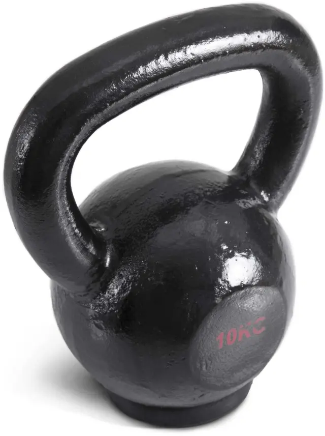 AMILA Kettlebell Cast Iron Rubber Base 10Kg 2