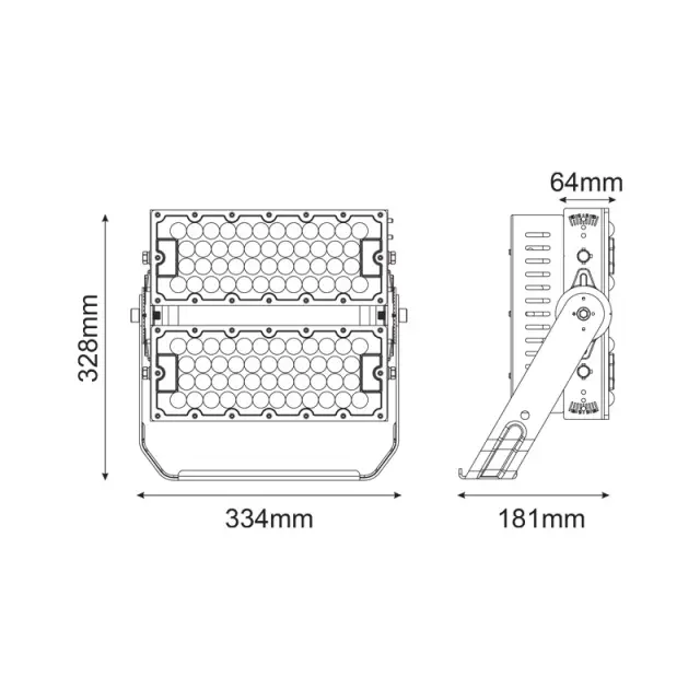 LED ΦΩΤΙΣΤΙΚΟ ΥΨΗΛΗΣ ΙΣΧΥΣ 230V AC 240W 37200LM 5000K 40° IP66 IK10 / GLAD2405040 2