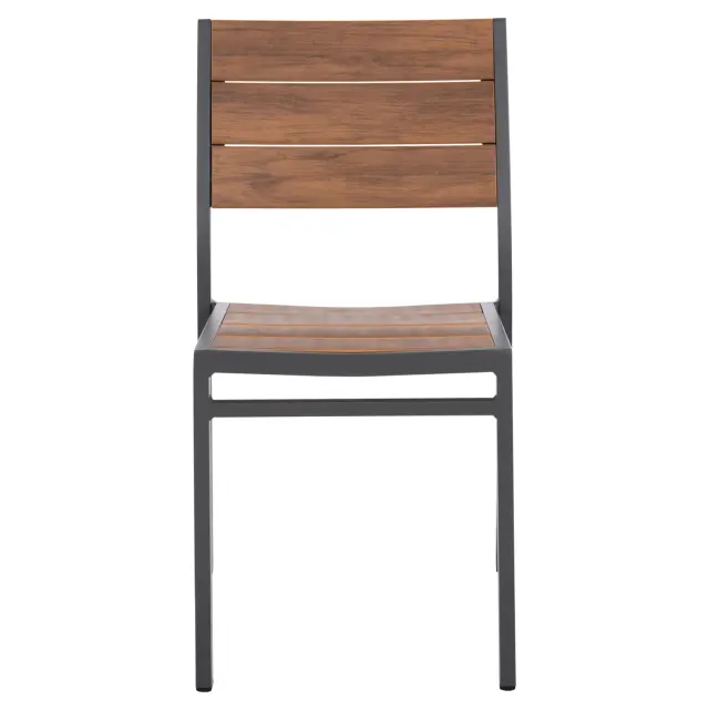 ΚΑΡΕΚΛΑ ΑΛΟΥΜΙΝΙΟΥ FB96063.02 ΣΚΟΥΡΟ ΓΚΡΙ ΜΕ POLYWOOD 46x52x86Υεκ. 3