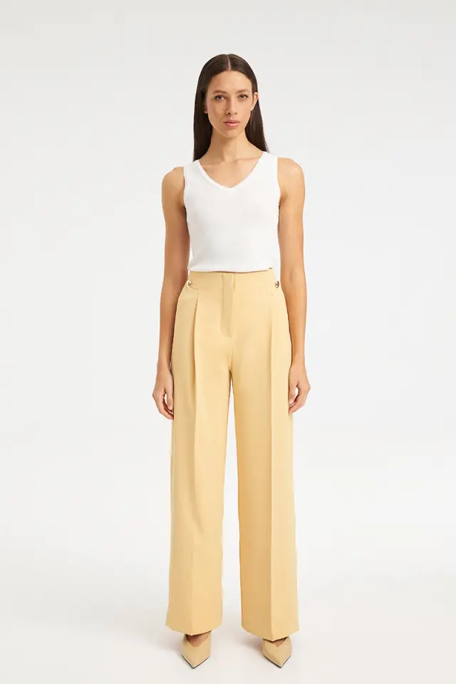 Ψηλόμεσο Tailored Παντελόνι KODA TROUSERS - XS 3