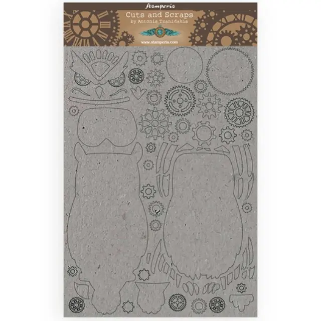 Διακοσμητικά από χαρτόνι Stamperia, 21x29,7cm/2mm, Sir Vagabond Owl
