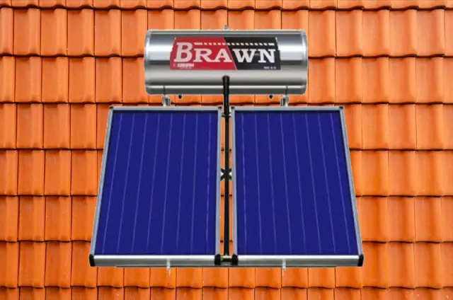 ΗΛΙΑΚΟΣ ΘΕΡΜΟΣΙΦΩΝΑΣ 300/4m2 LATO inox 430 new BRAWN