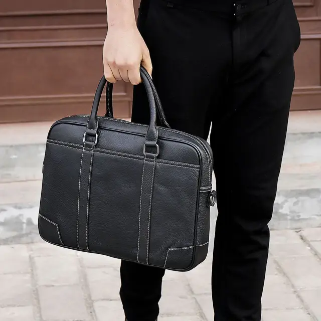 Δερμάτινος χαρτοφύλακας Cardinal 9879(big) Μαύρο - One Size 2