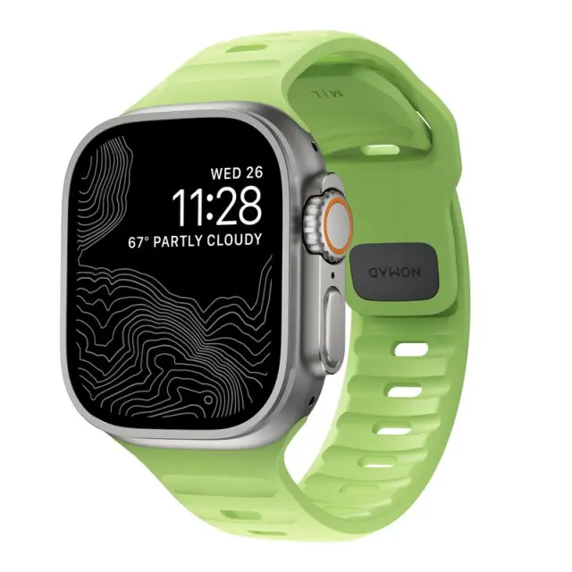 Nomad Sport Strap, Glow 2.0 - AW 49mm/46mm/45mm/44mm/42mm