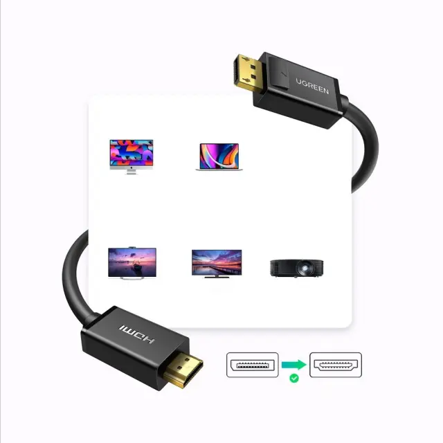 Καλώδιο DisplayPort - HDMI Ugreen DP101 4K 3m - μαύρο 2