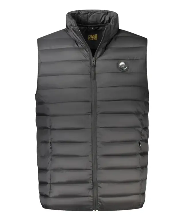 Cavalli Class - Ανδρικό Αμάνικο Χειμερινό Μπουφάν TXT40USB049-05051 Μαύρο 3