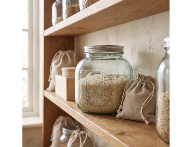 Δοχείο με καπάκι Glass Drops Storage (5798) Aπό 100% ανακυκλωμένο γυαλί, Xωρητικότητας 1L , Διαστάσεων Ø 13 x Υ 13 cm 5798
